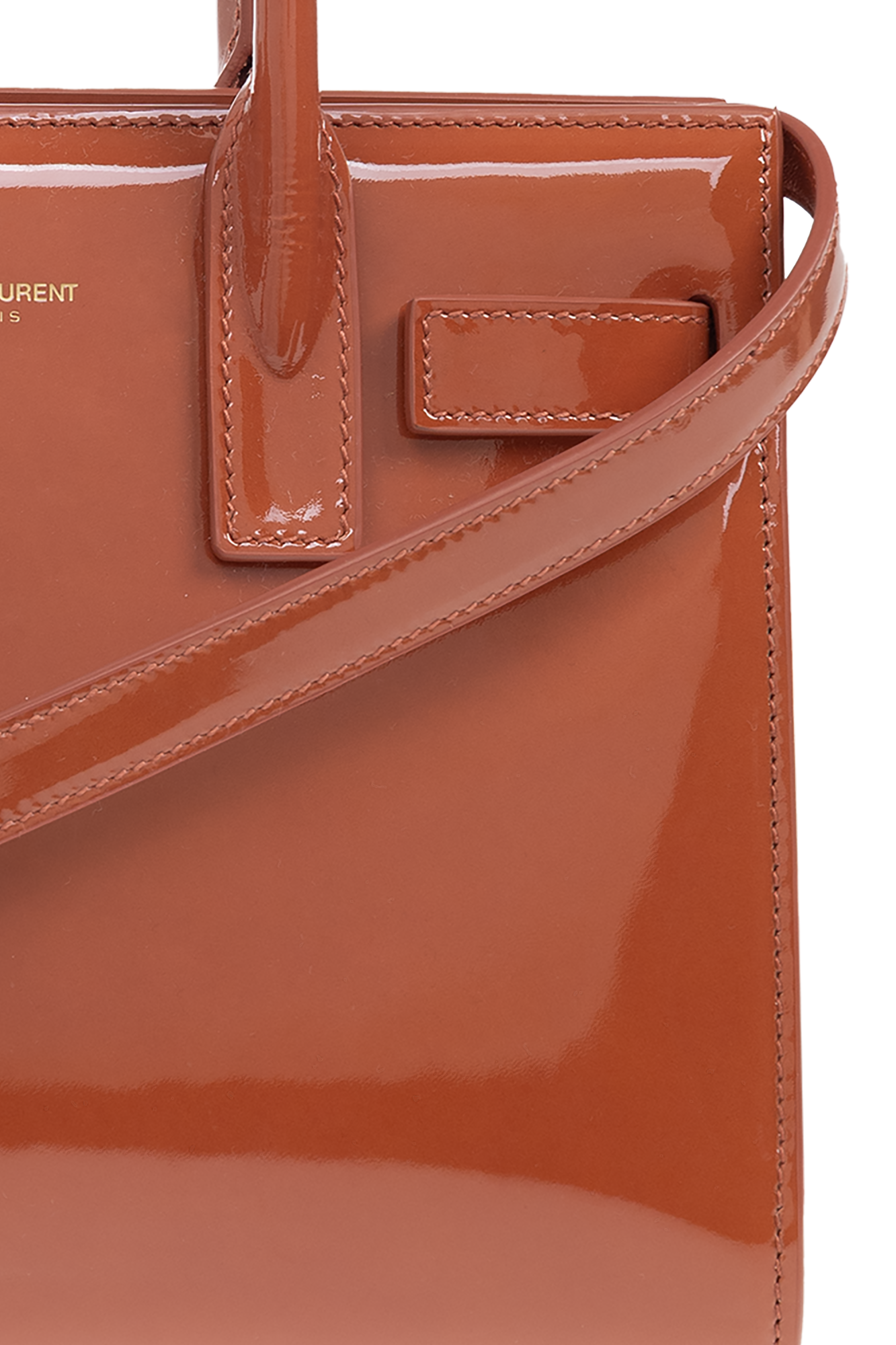 ハンドバッグ SAINT LAURENT BRICK LEATHER NANO SAC DE JOUR HANDBAG Brązowy Torba do ręki `Sac de Jour Nano` Saint Laurent
